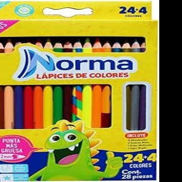 COLORES ESTUCHE C24 LARGOS NORMA REDONDO 547073